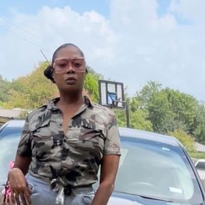 Camouflage button collar shirt